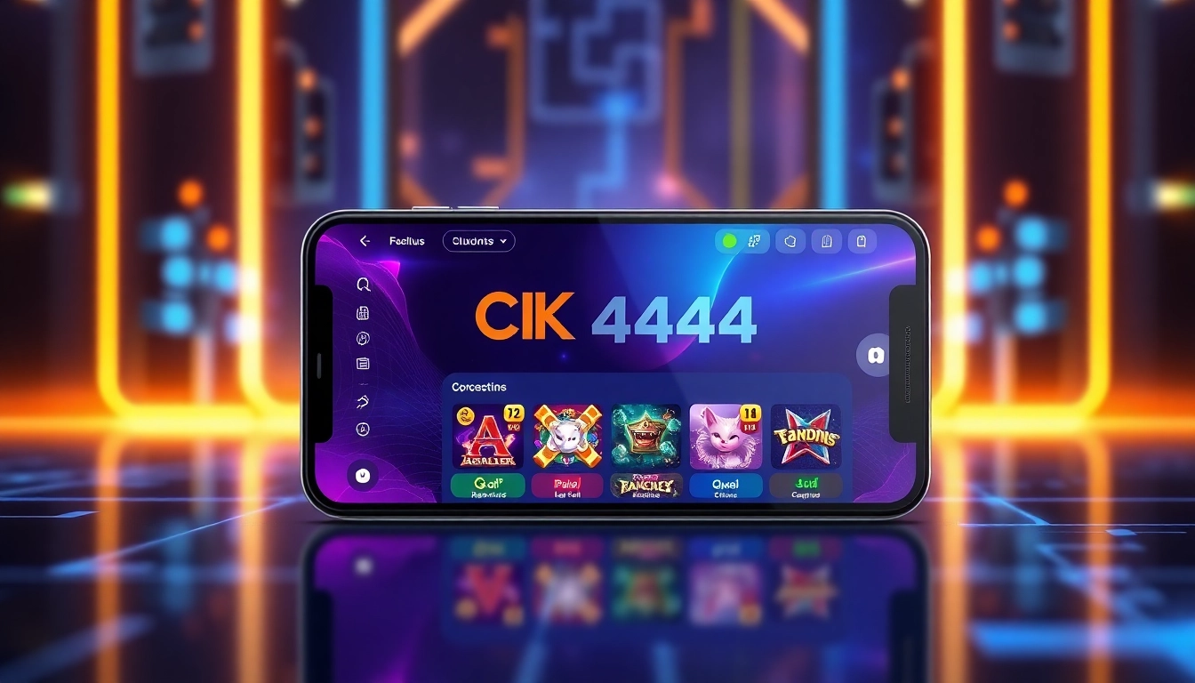 Screenshot of the ck4444 com app showing diverse casino games and sports betting options, illustrating easy access and user-friendly design for online gaming enthusiasts.