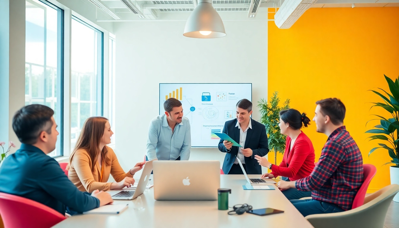 Group of marketing professionals analyzing digital strategies related to IIII for business growth